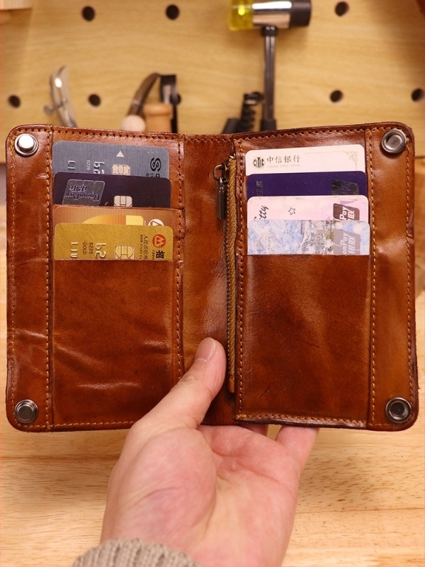 Kézzel készített marhabőr pénztárca, nagy kapacitású, függőleges clutch-stílus, külső első réteg marhabőr, belső bélés marhabőr, uniszex