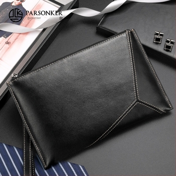 Férfi clutch PARSONKER 6699, városi egyszerűség, valódi bőr, poliészter bélés, terheléscsökkentés