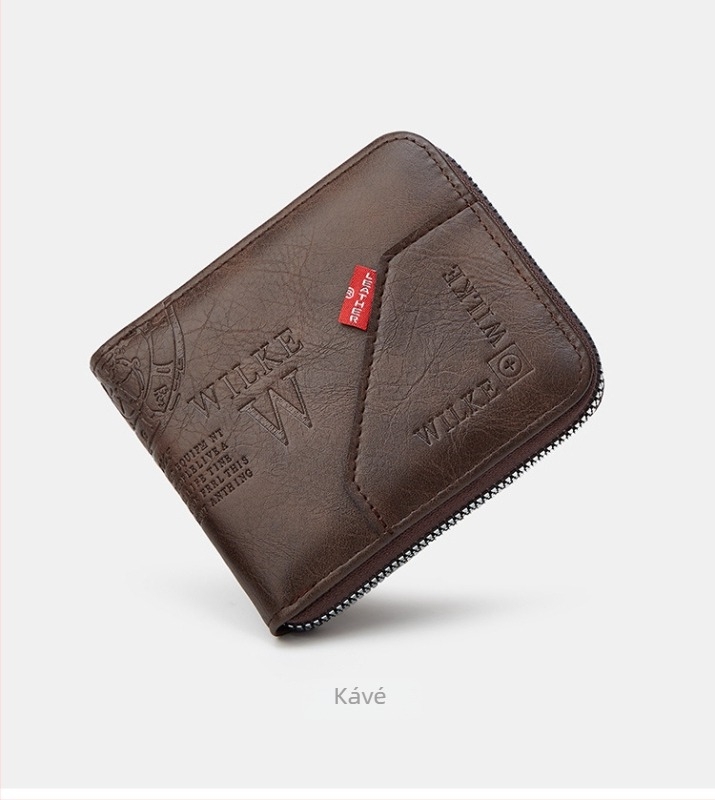 Kaiwei PU bőr rövid kártyatartó — ultra vékony, több kártyahely, jogosítvány zseb, könnyű és kopásálló