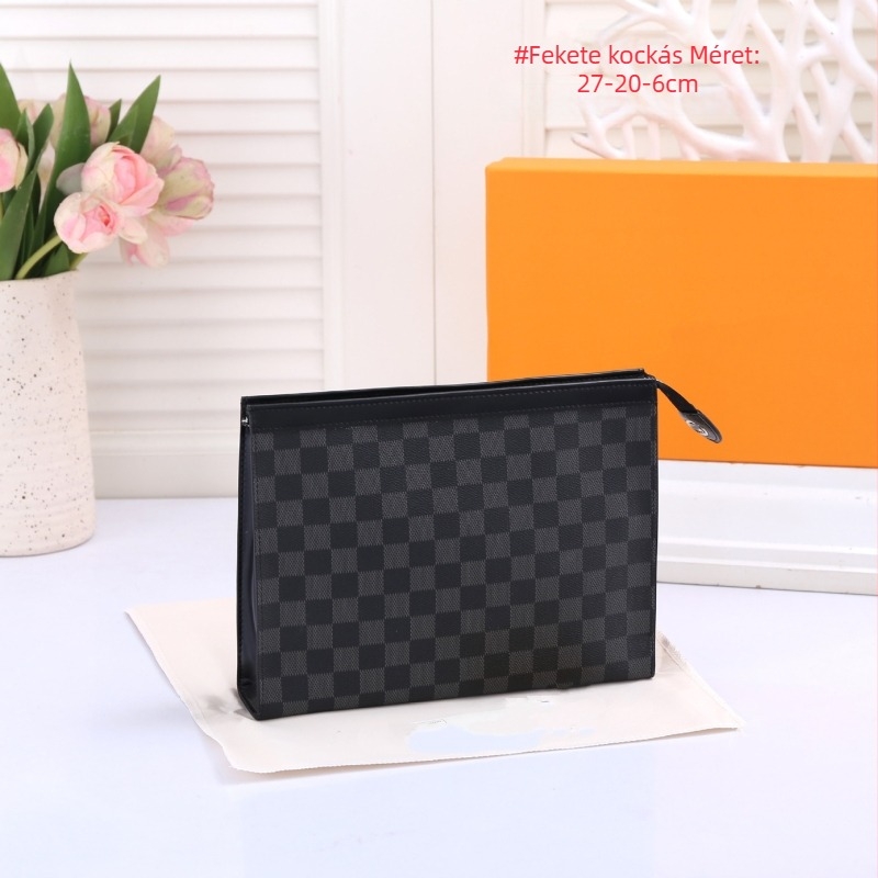 Férfi PU clutch táska poliészter béléssel, tavasz 2024 kiadás, mindennapi használatra