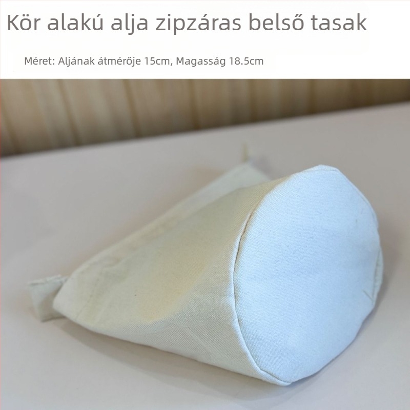 Kozmetikai tároló táska belső cipzárral és beépített zsebbel, textilek alkotó, érett, elegáns stílusú