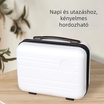 Kozmetikai táska bőröndhöz, PP anyag, cipzáras nyitás, egyirányú kerekek, súly 216 g, vízálló és lélegző