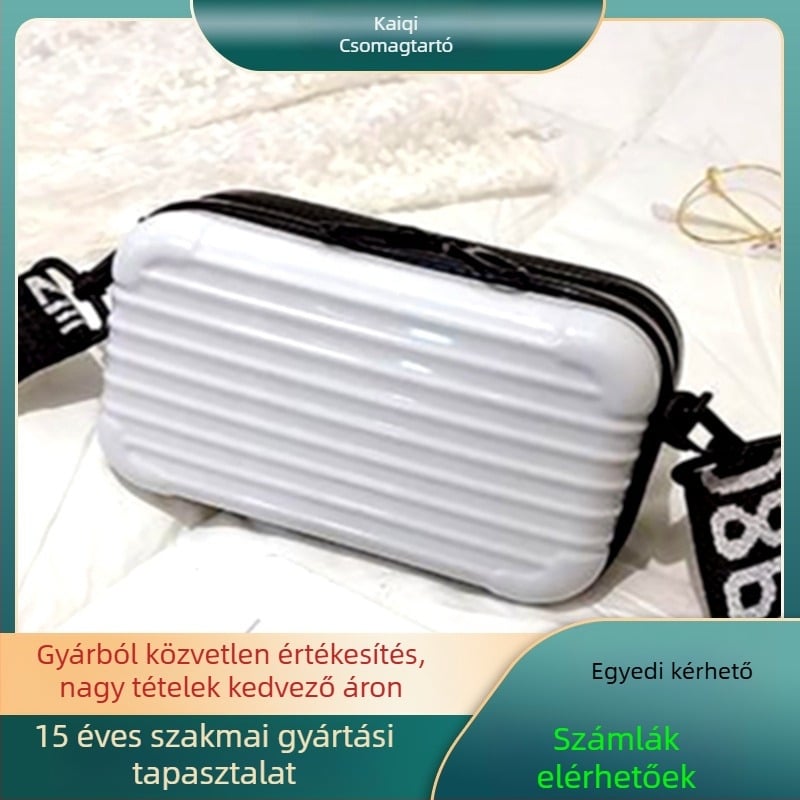 7‑inches PC merevfalú sminktáska, hordozható, multifunkcionális, városi egyszerűség stílusban (Anyag: ABS+PC; Belső: Poliészter; Stílus: Városi egyszerűség; Funkciók: terhelés csökkentése, tárolás)