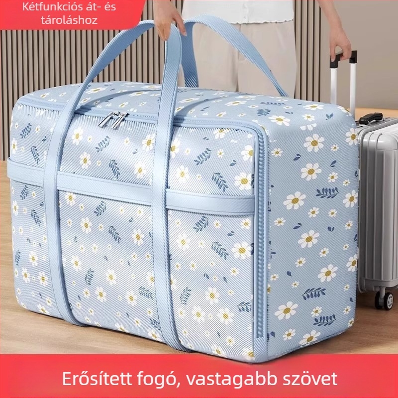Ágynemű költöztető tároló táska - Nagy kapacitású, Vízálló és nedvességálló, Kocka alakú, Többfunkciós szervező