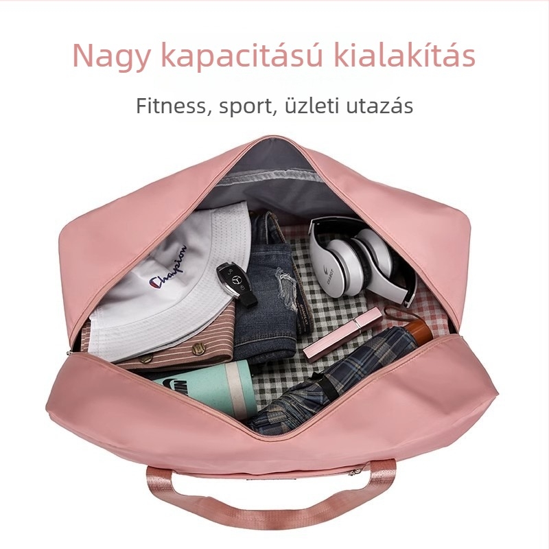 Nagy kapacitású, hordozható utazótáska kocka alakú – takarók, ruhák és cipők tárolására
