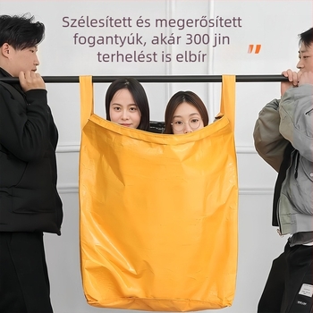 Nagy kapacitású költöztető rendező paplanok és ruhák számára, szövött kígyóbőr mintázattal