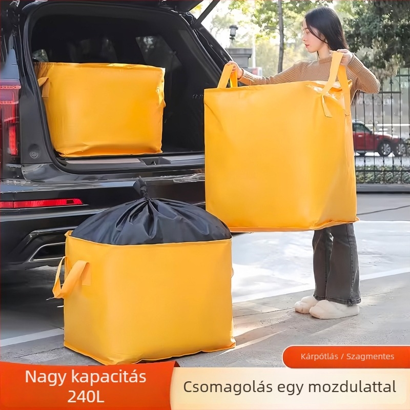 Nagy kapacitású költöztető rendező paplanok és ruhák számára, szövött kígyóbőr mintázattal