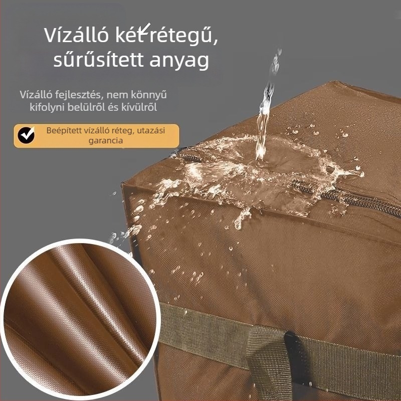 Oxford anyagú tároló táska, kézi stílusú, többfunkciós utazáshoz és otthoni tároláshoz (fehérnemű, ruházat, paplan)