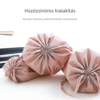 Medu Képregényfigurás húzózsinóros tárolótáska, vastagított vízálló utazási szervező cipők és kiegészítők számára