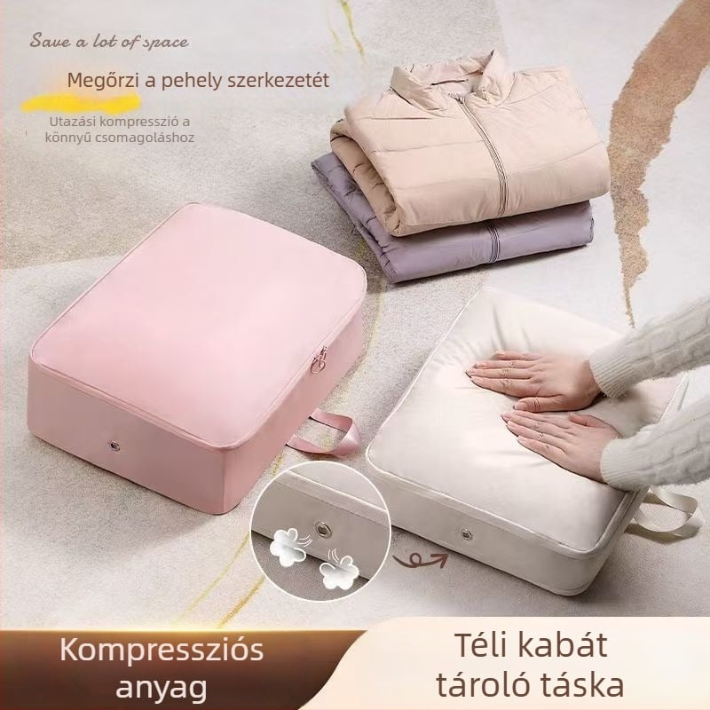 Töltött kabát tároló táska, vízálló utazási ruházat szervező, nagy méretű hordozható csomagoló táska