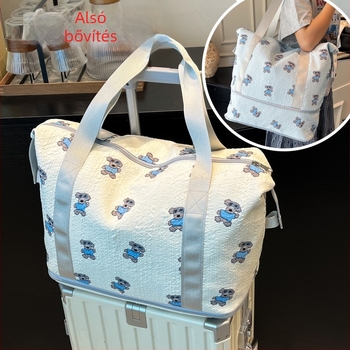 Uniszex utazótáska, 36–55 L, nylon, könnyű, vízálló, kopásálló, bővíthető