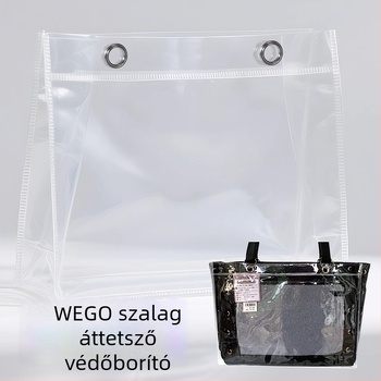 Átlátszó PVC kocka alakú tárolótáska, többfunkciós, modell 00901