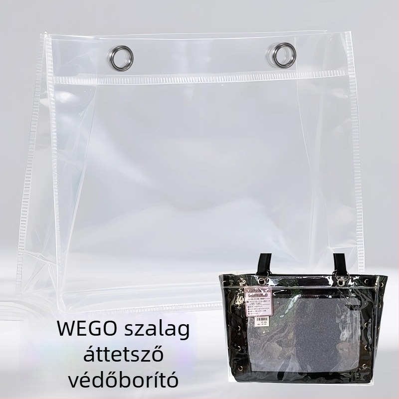 Átlátszó PVC kocka alakú tárolótáska, többfunkciós, modell 00901