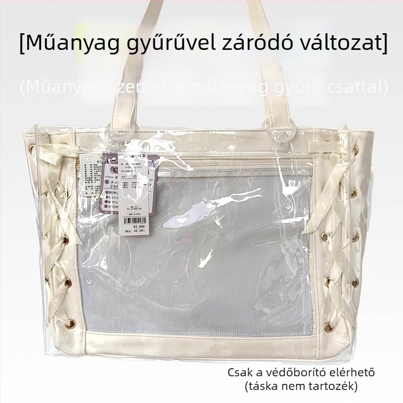 Átlátszó PVC kocka alakú tárolótáska, többfunkciós, modell 00901