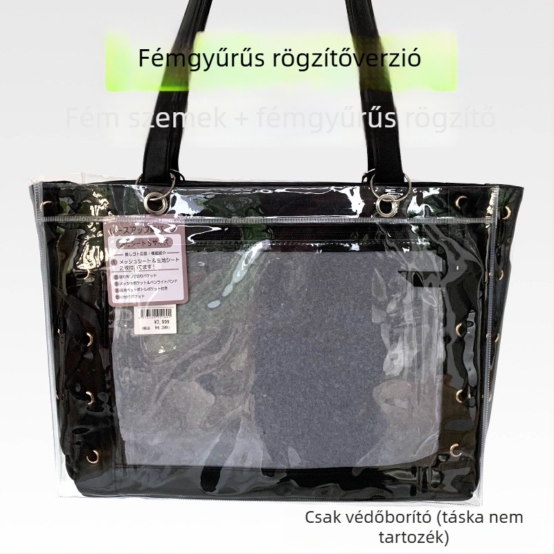 Átlátszó PVC kocka alakú tárolótáska, többfunkciós, modell 00901