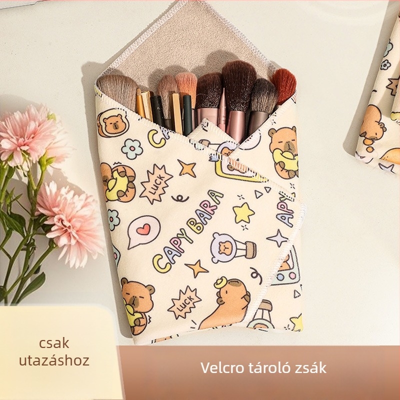Yerbaby kozmetikai táska – négyzet alakú poliészterből készült, multifunkcionális sminktároló, utazáshoz