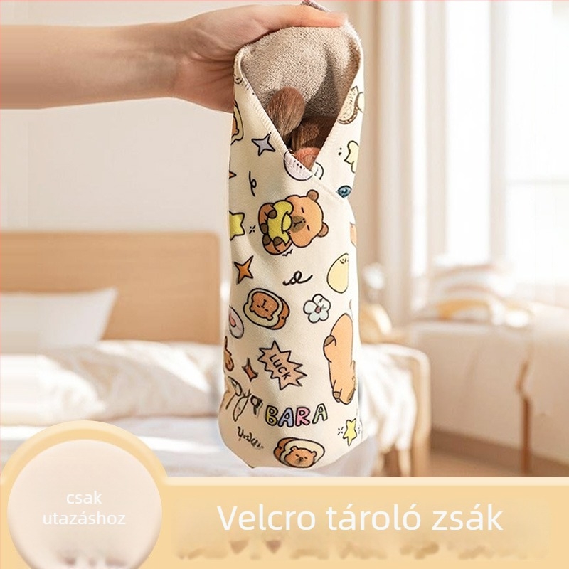 Yerbaby kozmetikai táska – négyzet alakú poliészterből készült, multifunkcionális sminktároló, utazáshoz