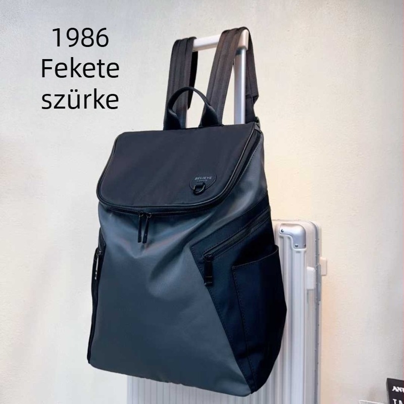Nylon hátizsák, kapacitás kevesebb mint 20 L, 13 hüvelykes laptophoz kompatibilis, vízálló, légpárnás vállpánt