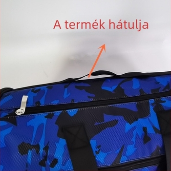 Kék száraz–nedves szétválasztású táska, uniszex, nagy kapacitású kültéri utazótáska és jóga/fitness táska