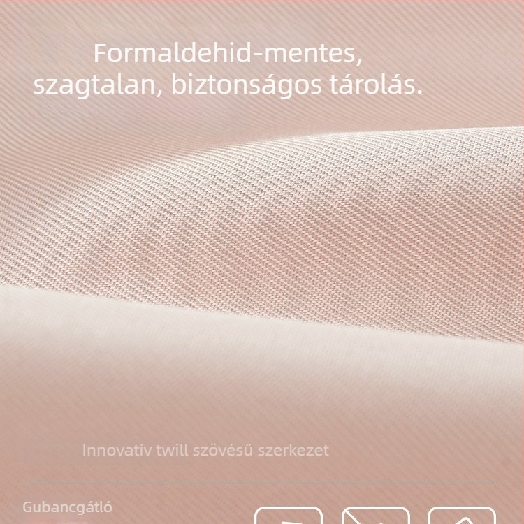 Gardróbtároló borító kompresszióval – hengeres alak, poliészter, modell tp-001, gardróbhoz