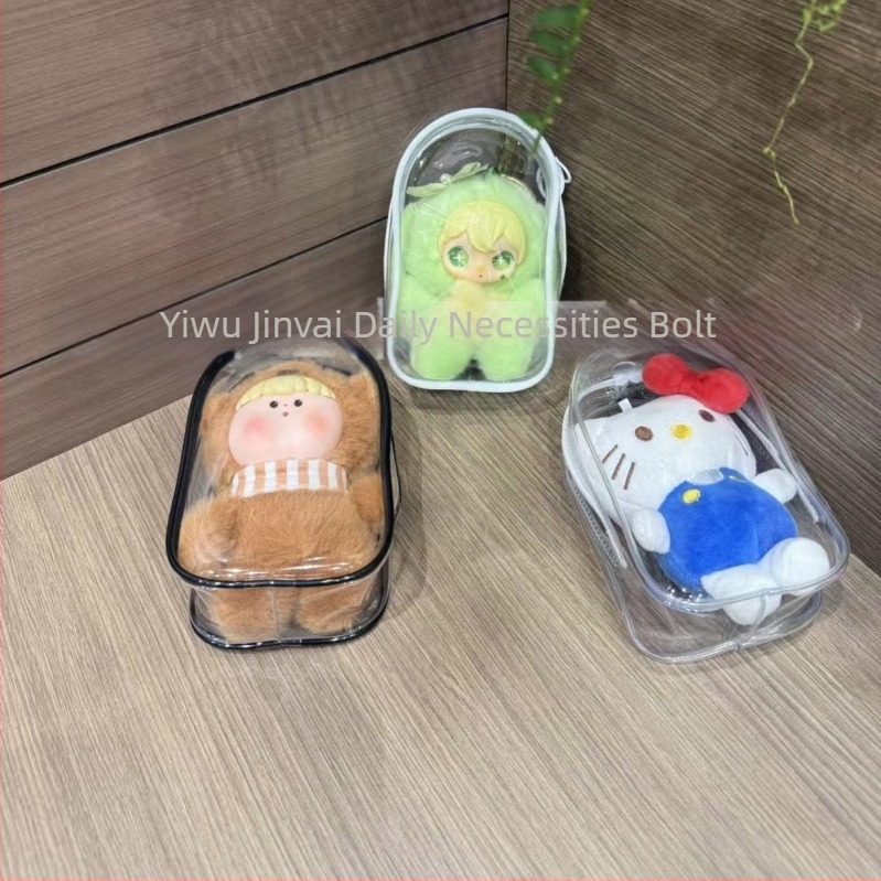 PVC vastagított védőburkolat 15 cm-es plüssbaba számára – ülő sorozat
