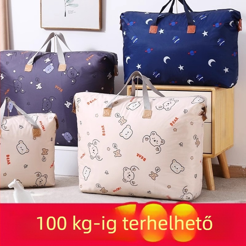 Paplan tároló táska 600D Oxford anyagból, vízálló és nedvességálló, nagy kapacitású, sokoldalú utazási és csomagoló táska