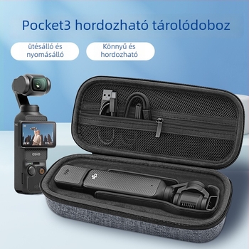 DJI Pocket 3 tároló doboz, kézitáska stílus, Oxford anyag, rendszerezés, mindennapi használat