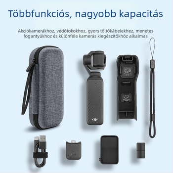 DJI Pocket 3 tároló doboz, kézitáska stílus, Oxford anyag, rendszerezés, mindennapi használat