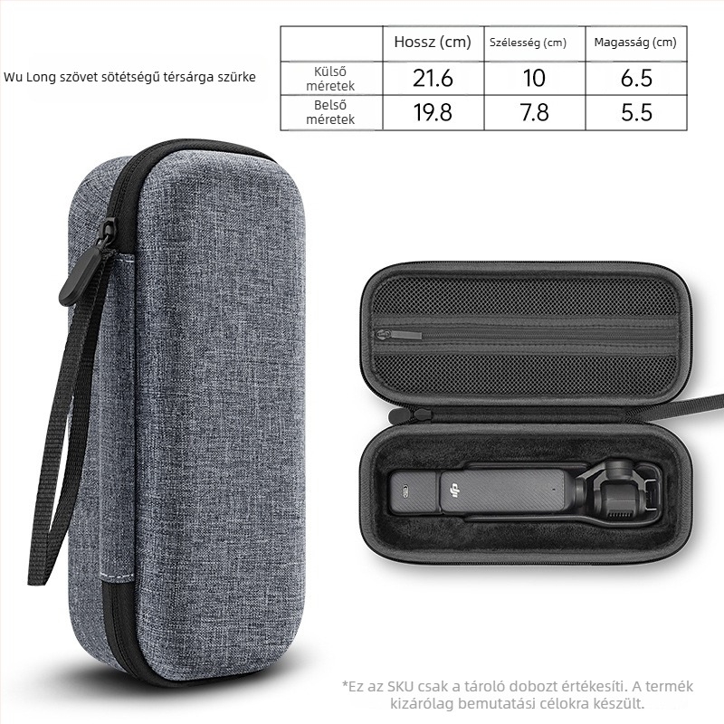 DJI Pocket 3 tároló doboz, kézitáska stílus, Oxford anyag, rendszerezés, mindennapi használat