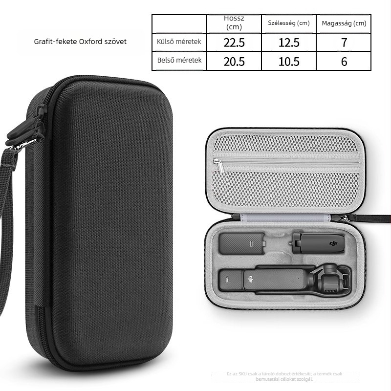 DJI Pocket 3 tároló doboz, kézitáska stílus, Oxford anyag, rendszerezés, mindennapi használat