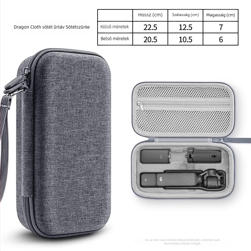 DJI Pocket 3 tároló doboz, kézitáska stílus, Oxford anyag, rendszerezés, mindennapi használat
