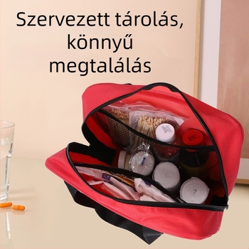 Hordozható orvosi készlet kézitáska stílusban, 1680D Oxford anyagból, beltéri használatra