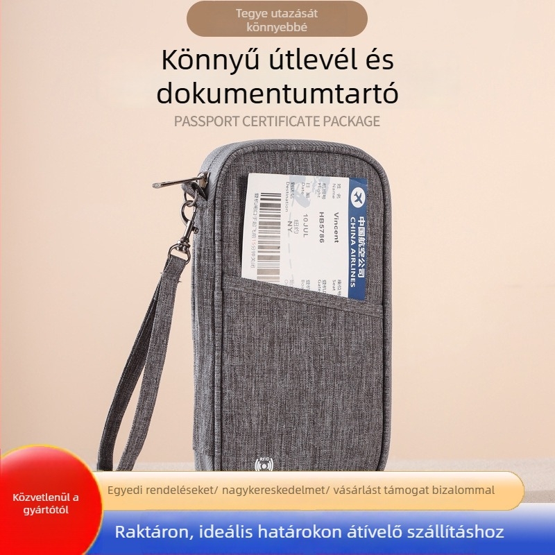 Útlevél- és dokumentumtáska | modell: kationikus útlevél-táska; anyag: kationikus; forma: téglalap; funkció: tárolás; dokumentumok köre