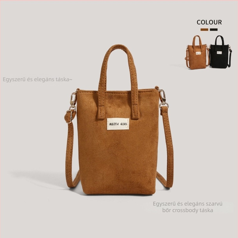 Vállon át viselhető vászon crossbody táska, hengeres alakú, húzós zárás, belső telefontartó, utcai stílus