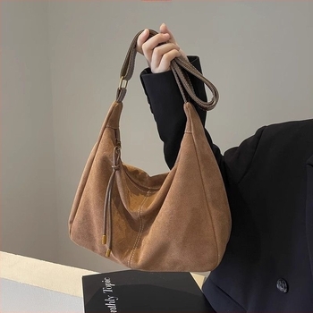 Group Wood márkájú tote táska, vászonból, zipzár, PU bélés, nagy kapacitású
