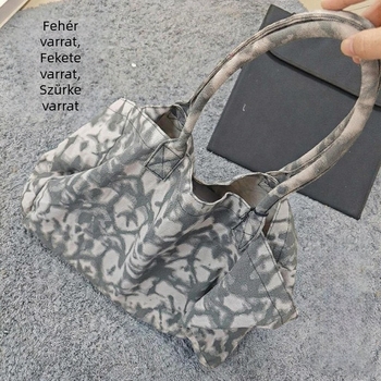 Női vászon tote táska – városi letisztult stílus, nagy kapacitás, függőleges négyzetes forma, belső telefonzseb