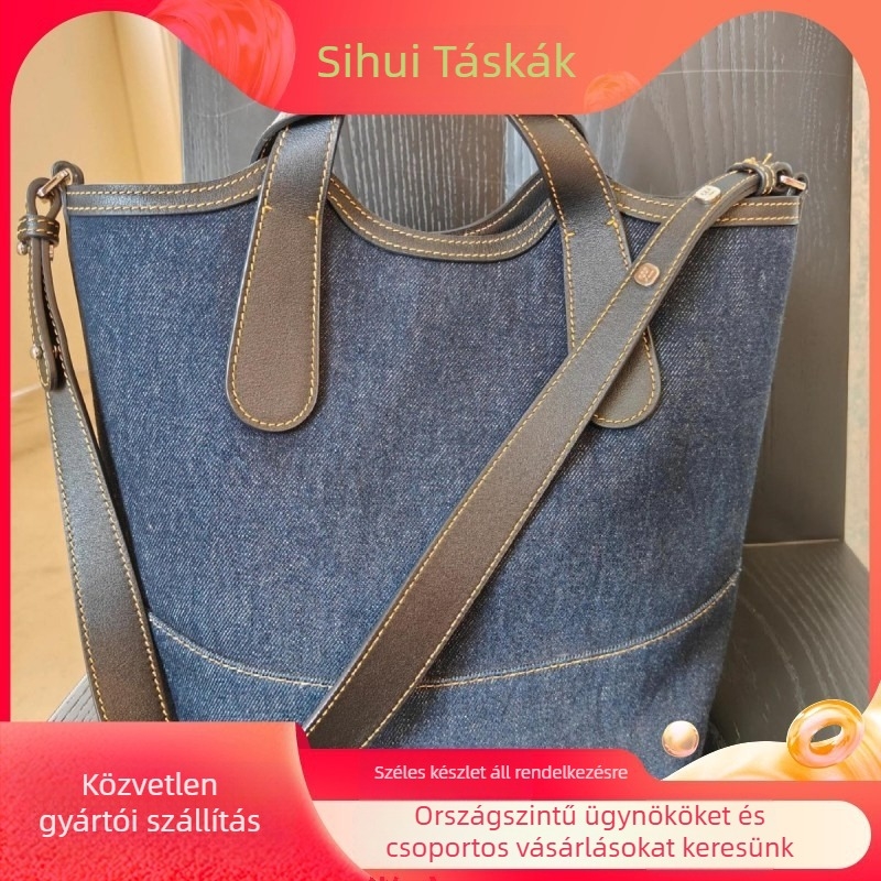 Bucket táska – városi egyszerűség stílus; Anyag: Oxford cloth; Forma: bucket típus; Zárás: mágneses csat; Belső bélés: vászon