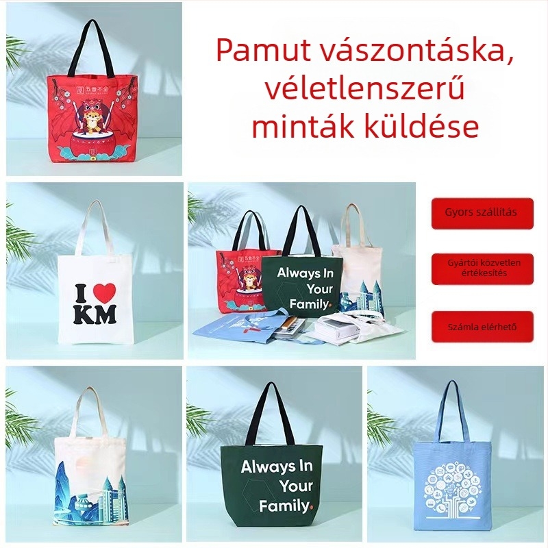 Vászon bucket táska mágneszárral, friss és édes stílus, 2024 tavasz