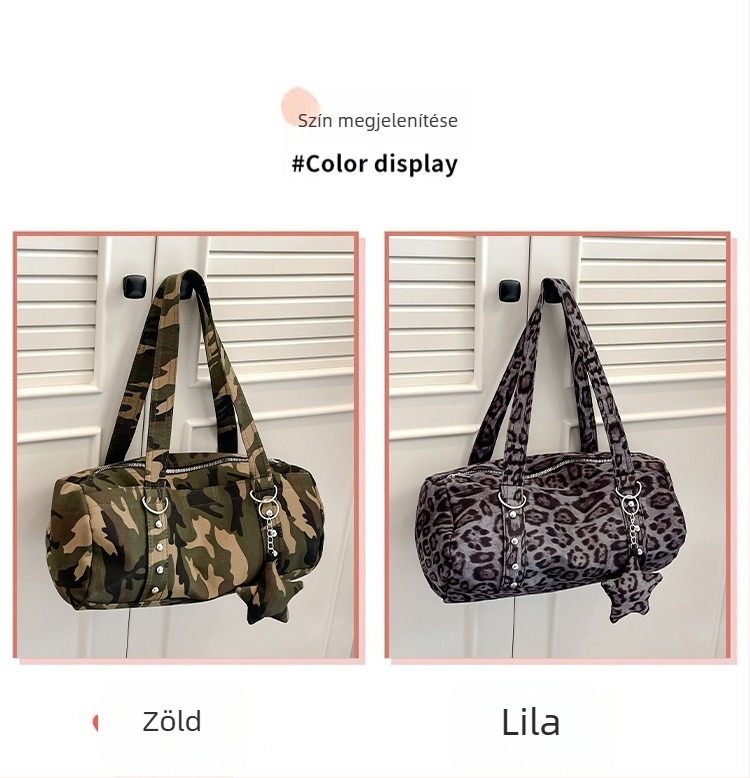 Női crossbody táska, nylon, városi egyszerű stílus, mágneszár, belső zseb a telefon számára