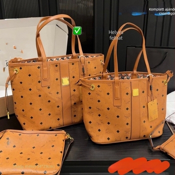 M bőrből készült tote női táska, nagy kapacitású — mindennapi használat, elegáns és sokoldalú, kézben vagy vállon