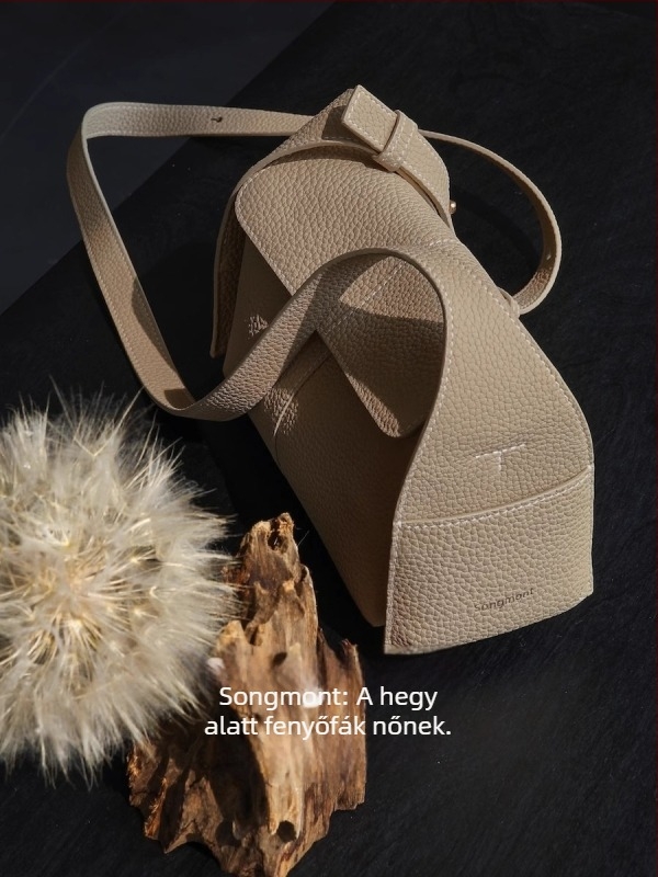 Crossbody hobo táska - valódi bőr, belső bélés: borjú split bőr, vízszintes négyszögletes forma, mágneszár, belső zseb a telefonhoz és azonosítóhoz