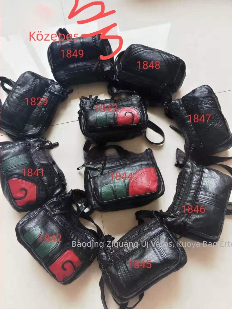 Dumpling-stílusú PU válltáska, utcai trend, rejtett cipzáros zseb