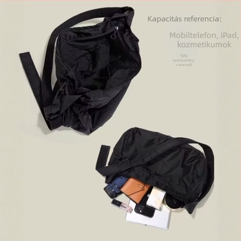 Női vízálló Oxford anyagú crossbody táska, 2026-os modell, sportos‑casual stílus, nagy kapacitás, uniszex válltáska városi utazásokhoz
