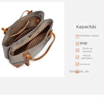 Válltáska Tote: poliészter, Oxford bélés, mágneses zár, belső patch zseb, mobiltelefon zseb (Anyag: poliészter; Belső bélés: Oxford; Zárás: mágneses; Belső zseb: patch zseb; Mobiltelefon zseb)