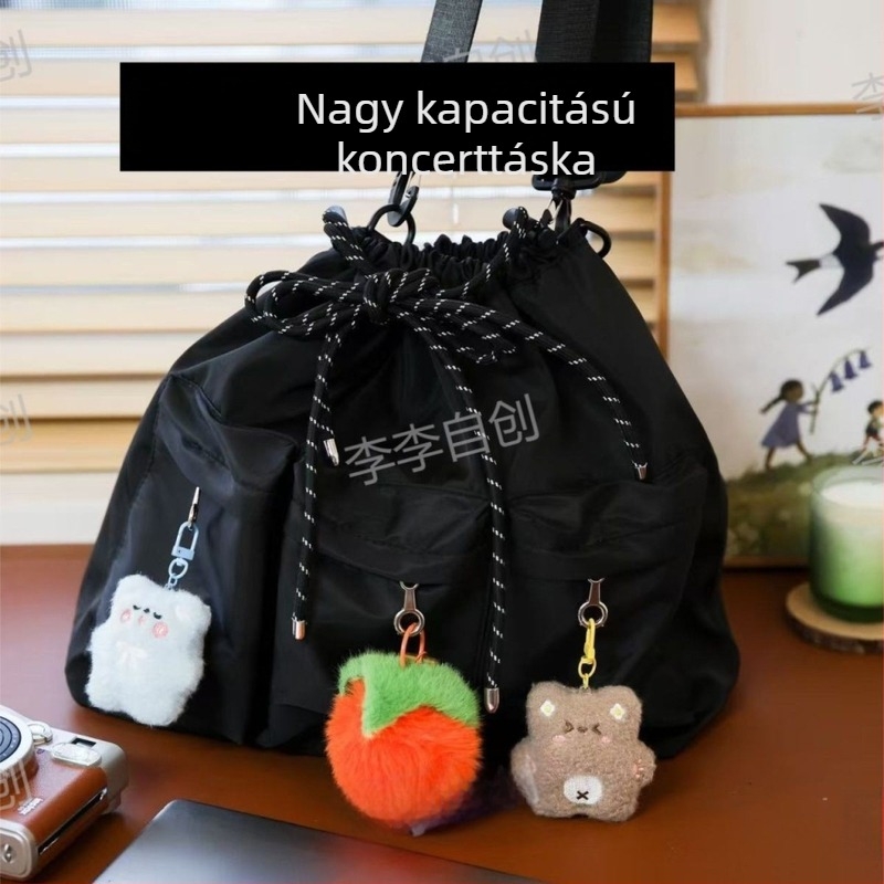 Oxford vászon Tote táska húzózáras, nylon bélés, egy vállpánt, szabadidős utazásokhoz