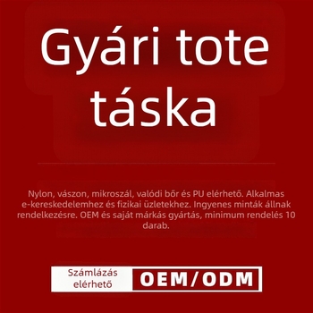 Tote táska, dumpling formájú, Oxford anyagból, cipzáras nyitás, poliészter bélés, három vállpánt