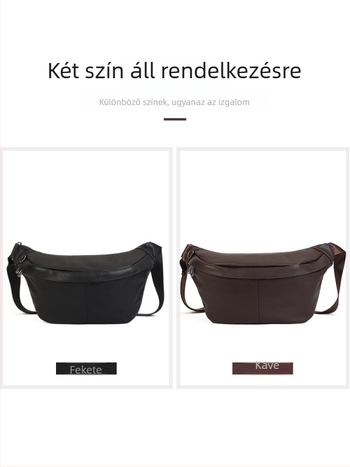 Női bőrtáska, nyereg-stílusú vállon átívelő, városi egyszerű stílus, cipzár, poliészter bélés