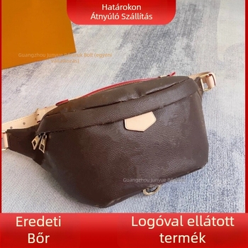 Valódi bőr Crossbody táska – első réteg marhabőrből, vászon bélés, cipzáras zárás, belső telefontartó zseb, 2025 tavaszi megjelenés
