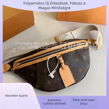 Deréktáska valódi bőrből (első réteg tehénbőre), poliészter bélés, cipzáras nyitás, belső cipzáras zseb és telefon zseb, utcai divat stílus