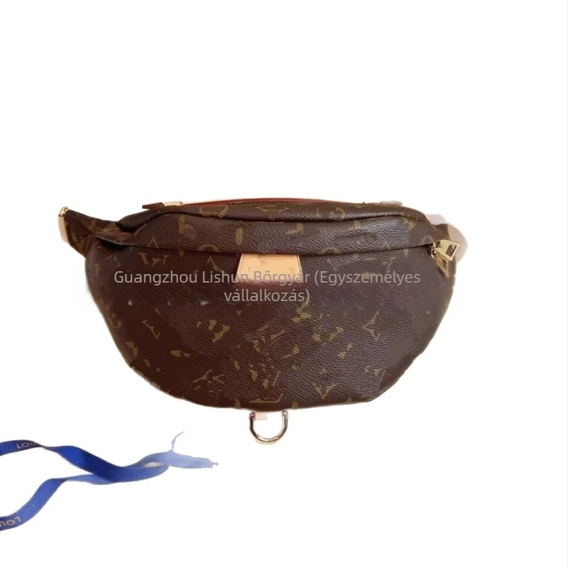 Valódi bőr bumbag cipzárral, növényi kezeléssel kezelt bőr, poliészter belső, telefontartó zseb, belső patch zseb – 2024 tavasza